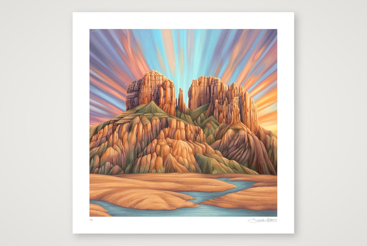 Cathedral Rock — 20×20" Print only