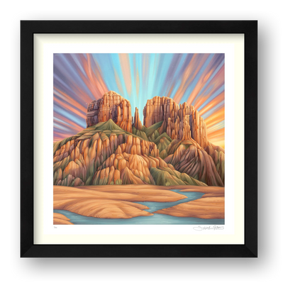 Cathedral Rock — framed