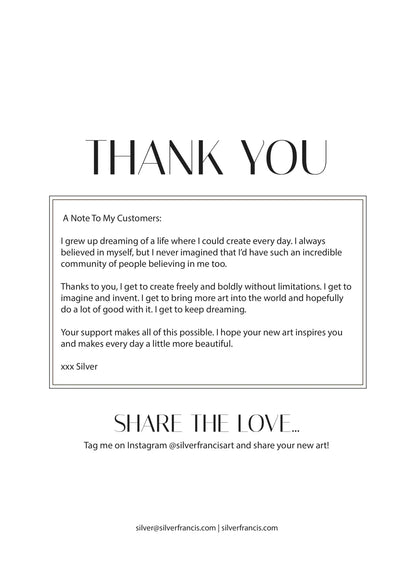 Dawn — A letter from the artist