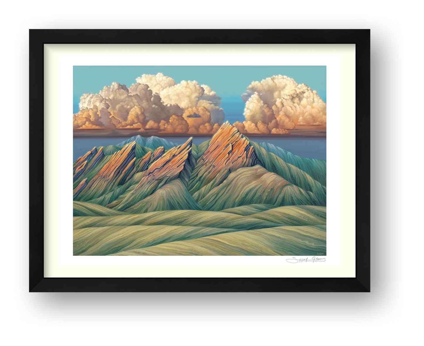 The Mountains Are Calling — framed