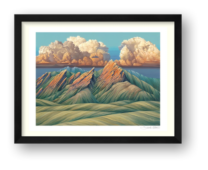 The Mountains Are Calling — framed
