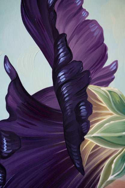 Black Hollyhocks