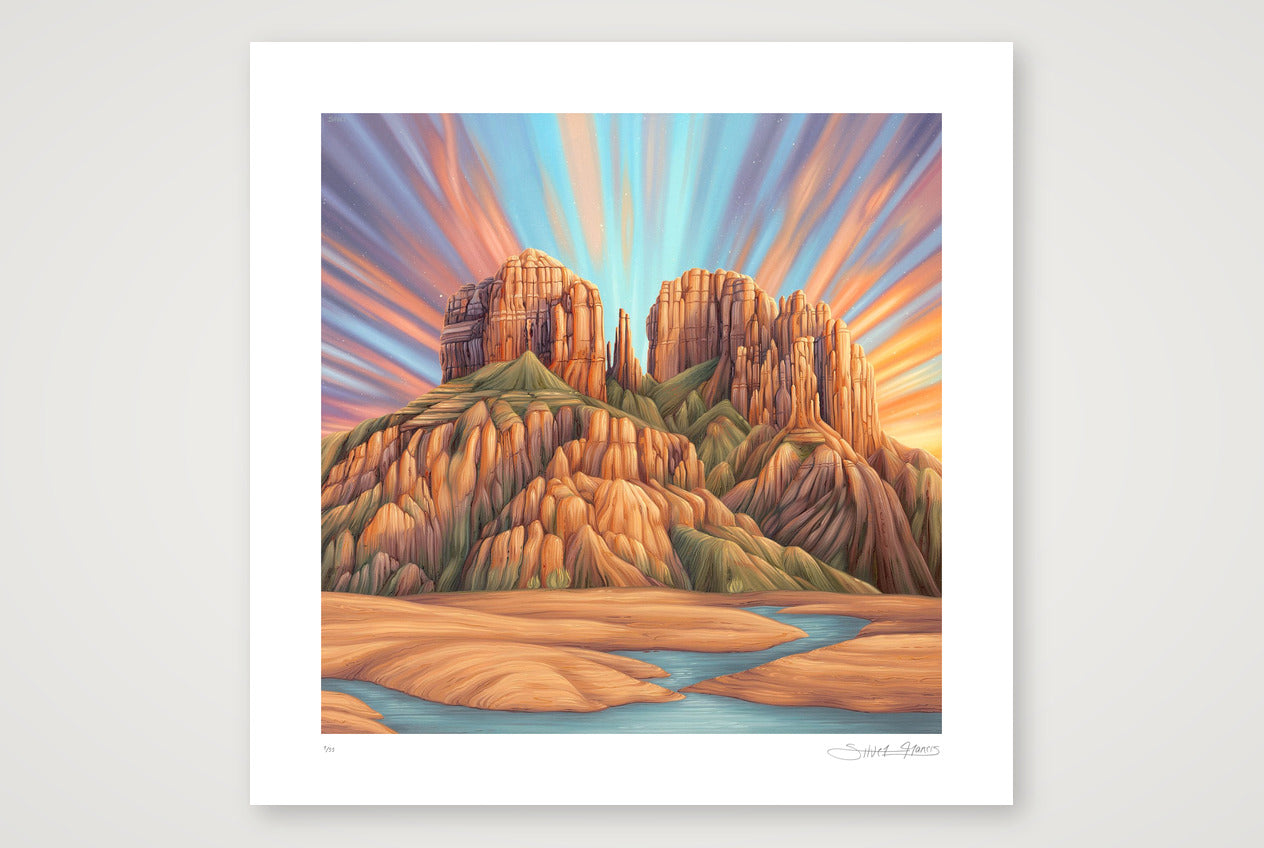 Cathedral Rock — 12×12" Print only