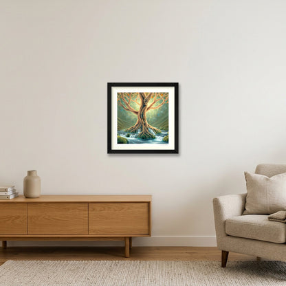 Living Waters  — 12×12" Black Frame